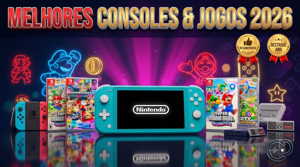Melhores Jogos de Nintendo Switch em 2026: Console + 4 Opções para Presentear